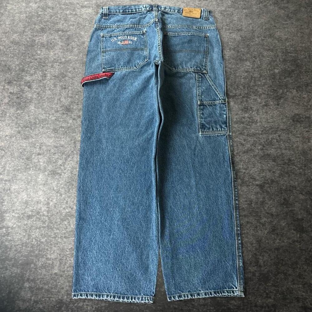 Vintage Y2K U.S. Polo Assn Men’s 38x32 Baggy Carpenter Jeans Wide Leg Skater